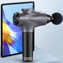 Dark Silver 12.6V Massage Gun with 10 Heads